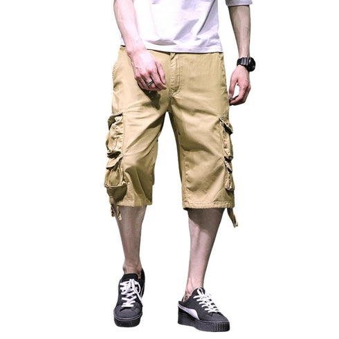 Cotton Men's Loose Fit Jogging Cargo Shorts