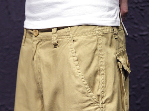 Cotton Men's Loose Fit Jogging Cargo Shorts