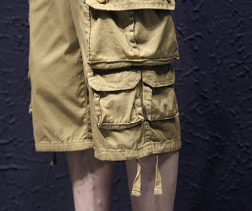 Cotton Men's Loose Fit Jogging Cargo Shorts