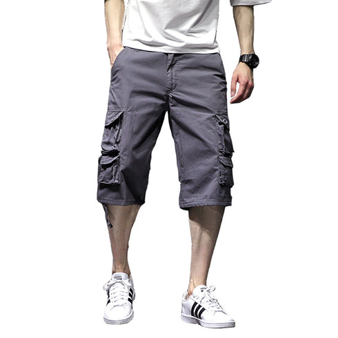 Cotton Men's Loose Fit Jogging Cargo Shorts