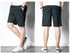 Cotton Men's Outdoor Casual Shorts with Zip Pockets