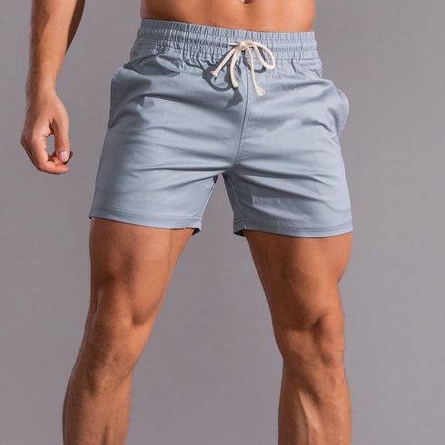 Cotton Men's Solid Causal Beach Shorts