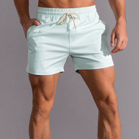 Cotton Men's Solid Causal Beach Shorts