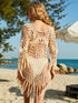 Cover Up Crochet Hollow Out Tassel Women's Tunics