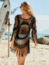 Cover Up Crochet Hollow Out Tassel Women's Tunics