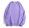 Plain Casual Crewneck Loose Unisex Pullover Sweatshirts