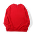 Plain Casual Crewneck Loose Unisex Pullover Sweatshirts