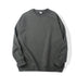 Plain Casual Crewneck Loose Unisex Pullover Sweatshirts