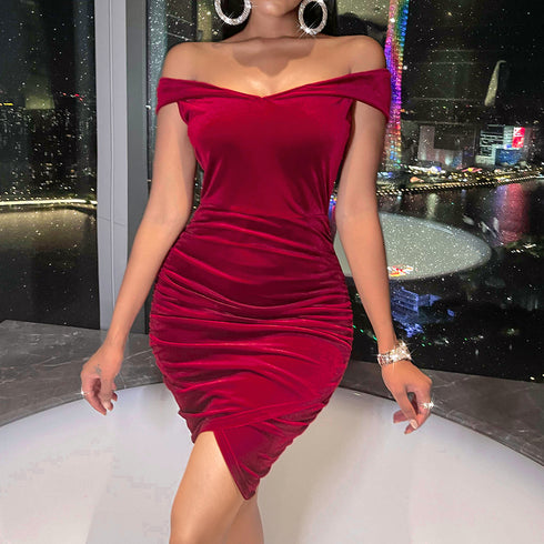 Elegant Women's Sexy Off Shoulder Bodycon Dresses