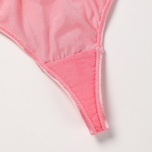Embroidery Printing Low Waist Women's Briefs Panties