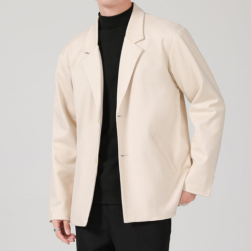 Fall Men's Casual Work Wear Plus Size Suit Jacket