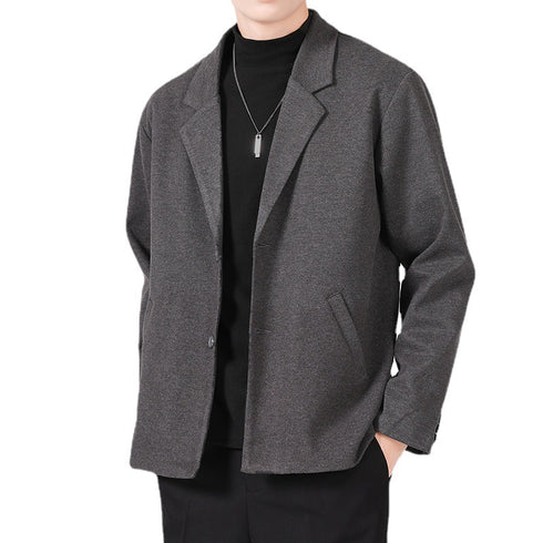 Fall Men's Casual Work Wear Plus Size Suit Jacket