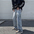 Fashion Baggy Men's Washed Casual Loose Denim Jeans