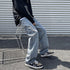 Fashion Baggy Men's Washed Casual Loose Denim Jeans