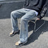 Fashion Baggy Men's Washed Casual Loose Denim Jeans