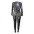 Fashion Gilt Cloth Long Sleeve Suit Women's Two Piece Outfits