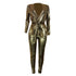 Fashion Gilt Cloth Long Sleeve Suit Women's Two Piece Outfits