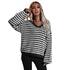 Fashion Loose Sweater Pullover V Neck Sweater Women's Knit Tops