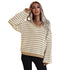 Fashion Loose Sweater Pullover V Neck Sweater Women's Knit Tops