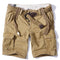 Fashion Men's Loose Camo Cargo Shorts with Belt