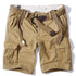 Fashion Men's Loose Camo Cargo Shorts with Belt