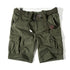 Fashion Men's Loose Camo Cargo Shorts with Belt