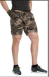 Fashion Men's Loose Camo Cargo Shorts with Belt