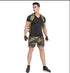 Fashion Men's Loose Camo Cargo Shorts with Belt