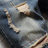 Fashion Mid Waisted Comfy Men's Ripped Jeans Shorts