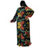 Fashion Plus Size Women's V Neck Printed Maxi Dresses