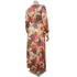Fashion Plus Size Women's V Neck Printed Maxi Dresses