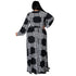 Fashion Plus Size Women's V Neck Printed Maxi Dresses