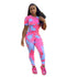 Fashion Print Casual Women's Two Piece Outfits