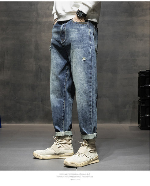 Fashion Ripped Men's Casual Denim Jeans Pants