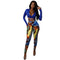 Fashion Sexy Printed Fit Slim Women's Two Piece Outfits