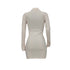 Fashion Sexy Pure Color Women's Flare Sleeve Dresses