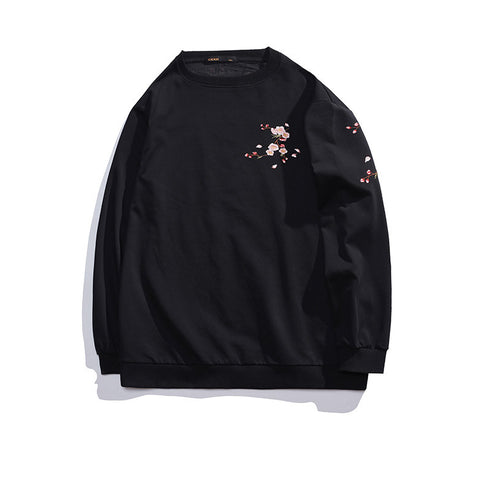 Fashion Streetwear Men's Flower Plus Size Sweatshirt