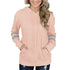 Fashion Stripes Women's Long Sleeved Workout Hoodies