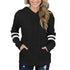 Fashion Stripes Women's Long Sleeved Workout Hoodies