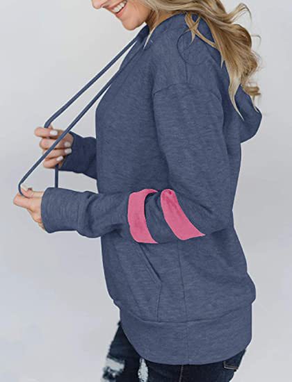 Fashion Stripes Women's Long Sleeved Workout Hoodies