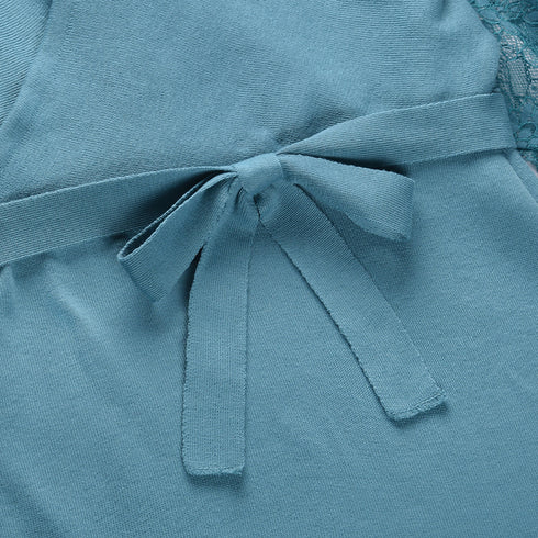 Fashion Women's Hip Wrap V Neck Sweater Dress