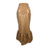 Fashion Women's Imitation Leather Flounces Long Skirts