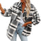 Fashion Women's Lapel Blouse Long Sleeve Shirt Coat