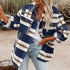 Fashion Women's Lapel Blouse Long Sleeve Shirt Coat