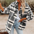 Fashion Women's Lapel Blouse Long Sleeve Shirt Coat