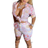 Fashion Women's Printed Shirt Set Two Piece Suit