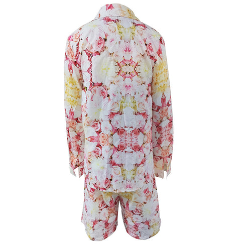 Fashion Women's Printed Shirt Set Two Piece Suit