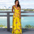 Fashion Women's Printed Strap Long Beach Dress