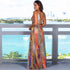 Fashion Women's Printed Strap Long Beach Dress