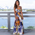 Fashion Women's Printed Strap Long Beach Dress